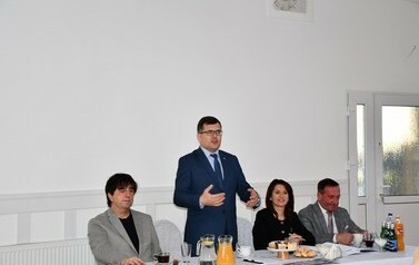 Wystąpienie Sekretarza Stanu Piotra Uścińskiego witającego gości