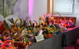 26. Koszyki wielkanocne przygotowane na konkurs