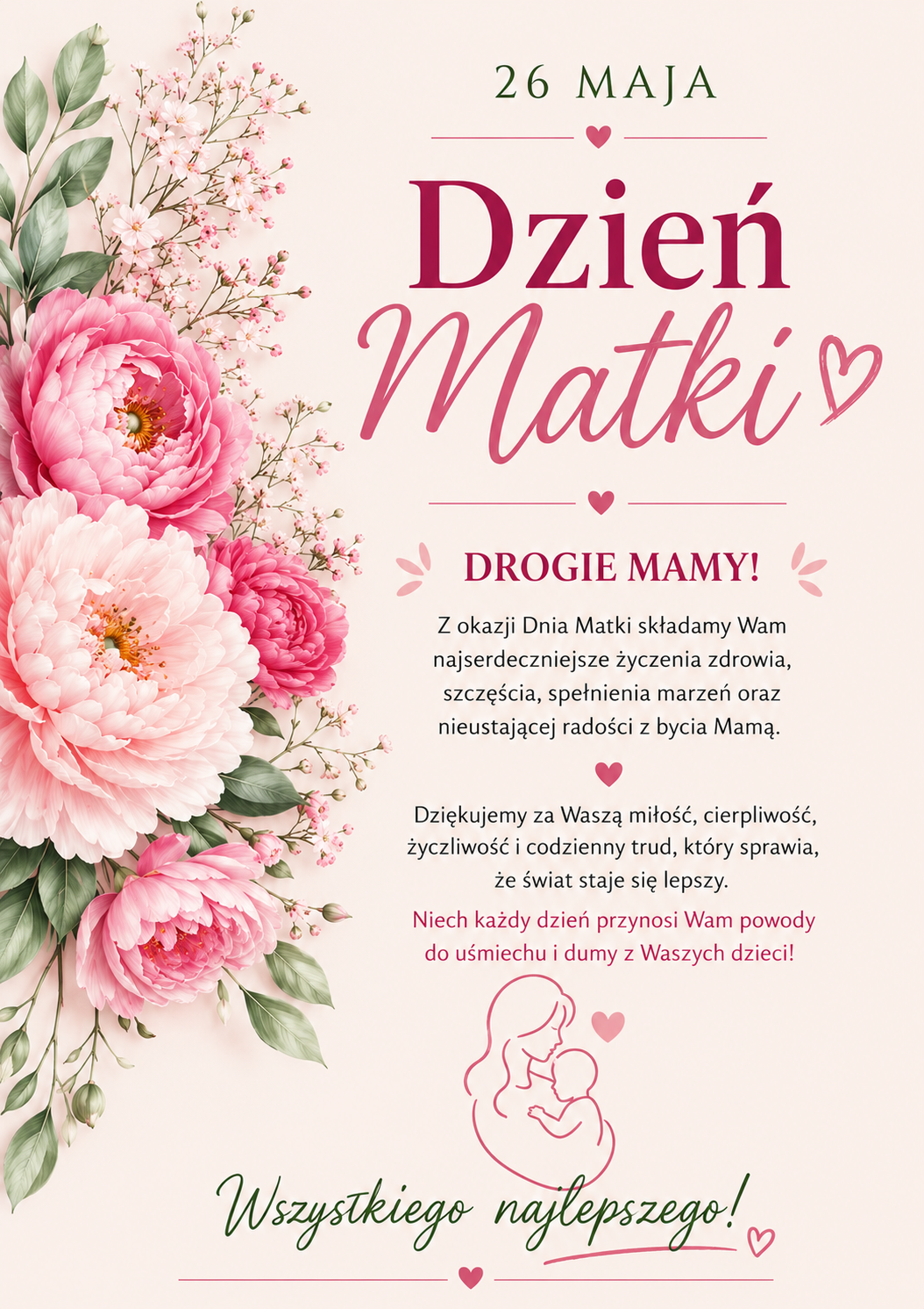Życzenia z&nbsp;okazji Dnia Matki