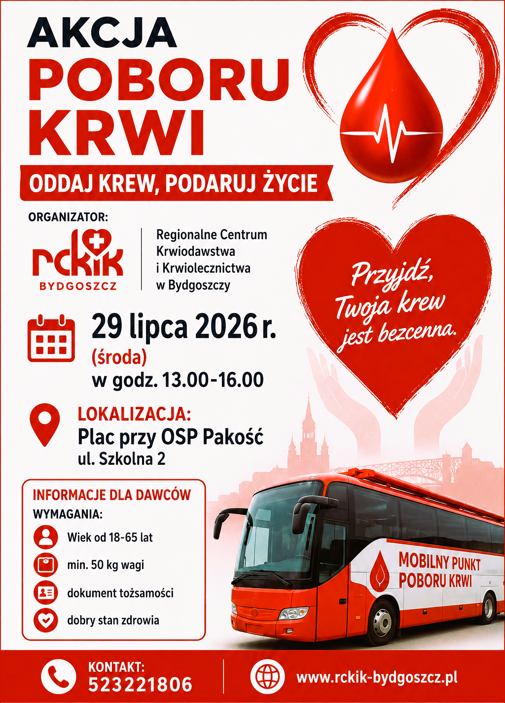 Plakat krwiodawstwa 