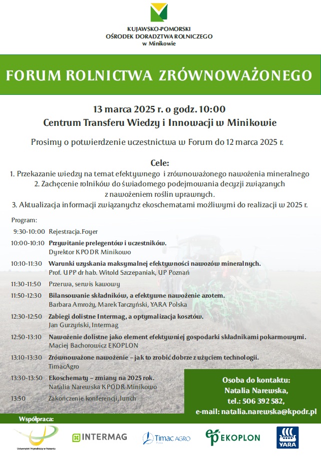 Forum Rolnictwa Zr&oacute;wnoważonego 