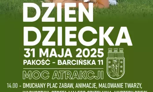 Plakat informujący o dniu dziecka 