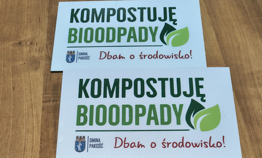 Tabliczki "Kompostuję bioodpady" 